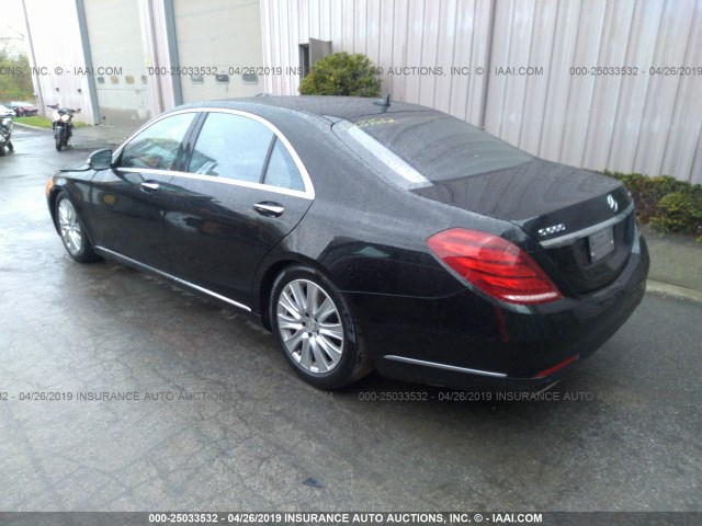 WDDUG8FB8FA126698 - 2015 MERCEDES-BENZ S 550 4MATIC BLACK photo 3