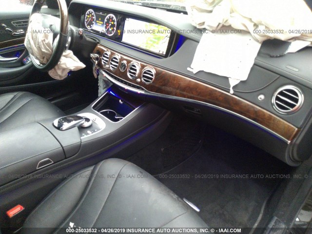 WDDUG8FB8FA126698 - 2015 MERCEDES-BENZ S 550 4MATIC BLACK photo 5