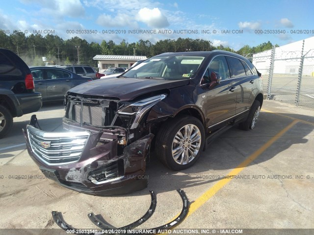 1GYKNFRS8JZ226876 - 2018 CADILLAC XT5 PREMIUM LUXURY BURGUNDY photo 2