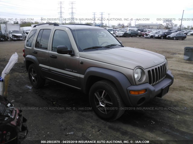 1J4GL48K43W718374 - 2003 JEEP LIBERTY SPORT/FREEDOM BEIGE photo 1