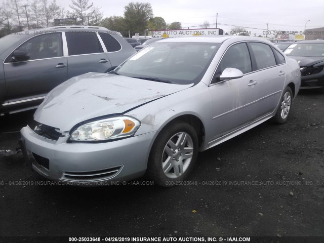 2G1WB5E32F1156826 - 2015 CHEVROLET IMPALA LIMITED LT SILVER photo 2