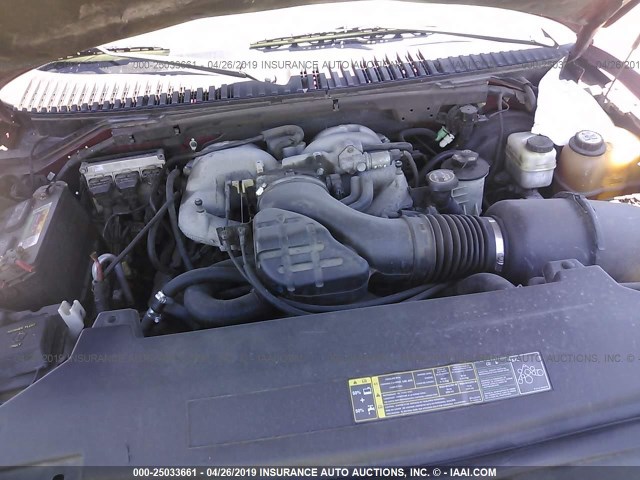 5LMFU28R74LJ04964 - 2004 LINCOLN NAVIGATOR 栗色 照片 10