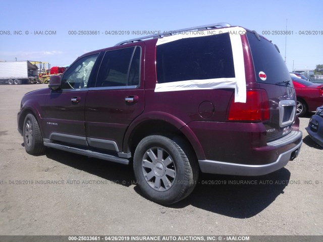 5LMFU28R74LJ04964 - 2004 LINCOLN NAVIGATOR 栗色 照片 3