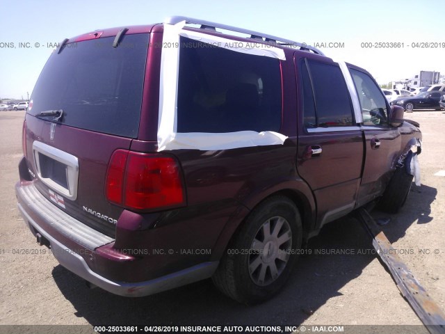5LMFU28R74LJ04964 - 2004 LINCOLN NAVIGATOR 栗色 照片 4