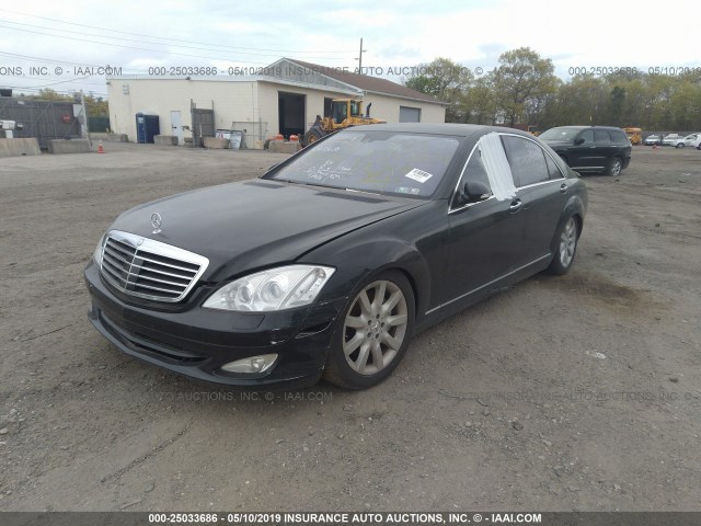 WDDNG86X07A122677 - 2007 MERCEDES-BENZ S 550 4MATIC BLACK photo 2