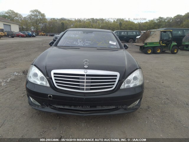 WDDNG86X07A122677 - 2007 MERCEDES-BENZ S 550 4MATIC BLACK photo 6