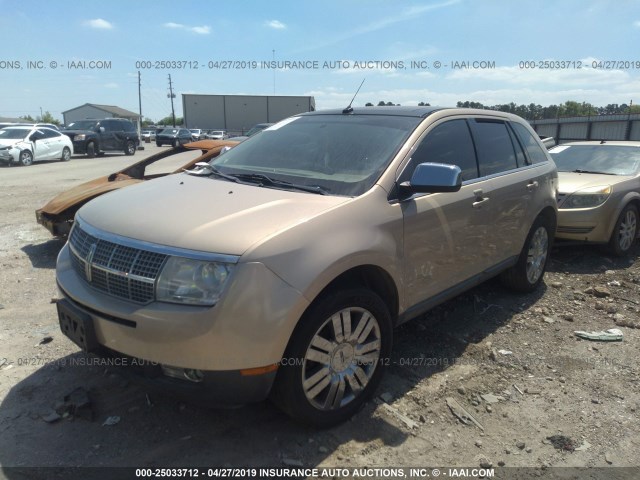 2LMDU68CX7BJ36863 - 2007 LINCOLN MKX GOLD photo 2