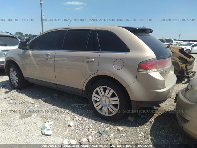 2LMDU68CX7BJ36863 - 2007 LINCOLN MKX GOLD photo 3