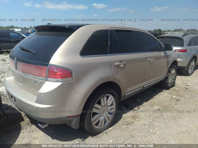 2LMDU68CX7BJ36863 - 2007 LINCOLN MKX GOLD photo 4