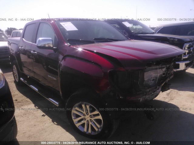 1GTG6DEN4H1296171 - 2017 GMC CANYON SLT RED photo 1