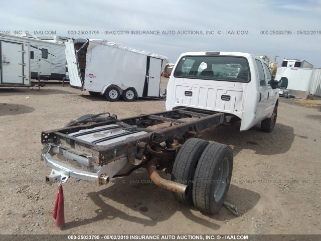 1FDXW46P04EC32269 - 2004 FORD F450 SUPER DUTY WHITE photo 4