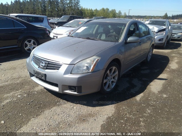 1N4BA41EX8C816754 - 2008 NISSAN MAXIMA SE/SL SILVER photo 2