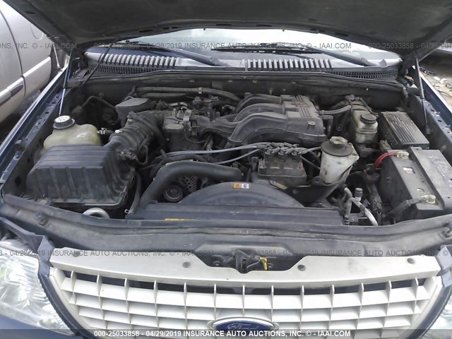 1FMZU74K45UA53926 - 2005 FORD EXPLORER EDDIE BAUER BLUE photo 10