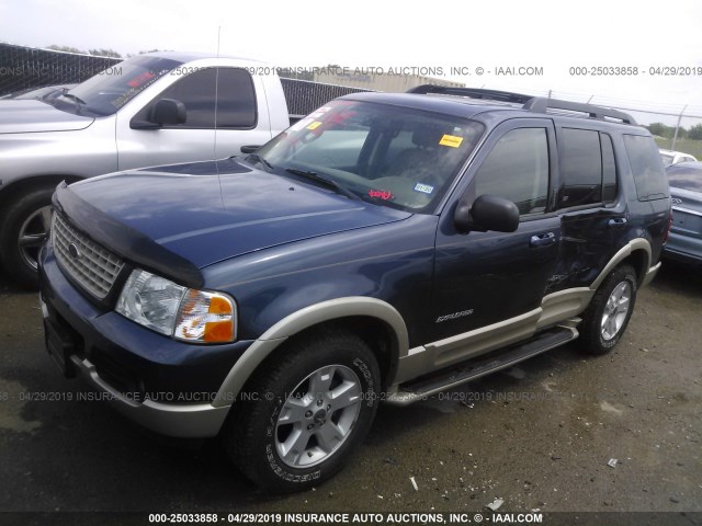 1FMZU74K45UA53926 - 2005 FORD EXPLORER EDDIE BAUER BLUE photo 2