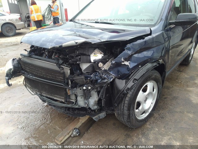 JHLRE38377C026244 - 2007 HONDA CR-V LX Niebieski zdjęcie 6