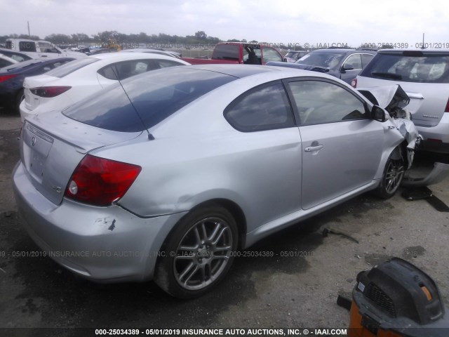 JTKDE177X50009428 - 2005 TOYOTA SCION TC ვერცხლისფერი ფოტო 4
