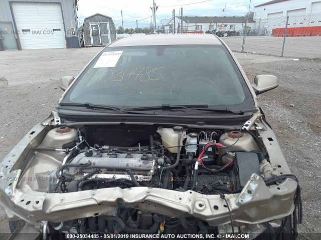 1G1ZH57B48F284853 - 2008 CHEVROLET MALIBU 1LT GOLD photo 10