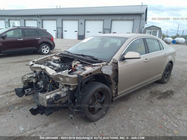 1G1ZH57B48F284853 - 2008 CHEVROLET MALIBU 1LT GOLD photo 2