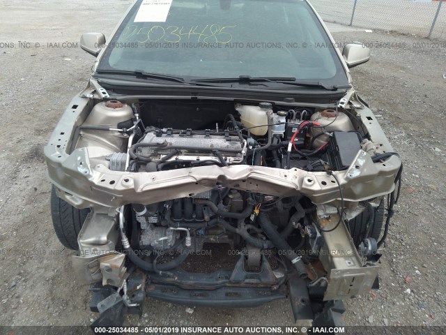 1G1ZH57B48F284853 - 2008 CHEVROLET MALIBU 1LT GOLD photo 6