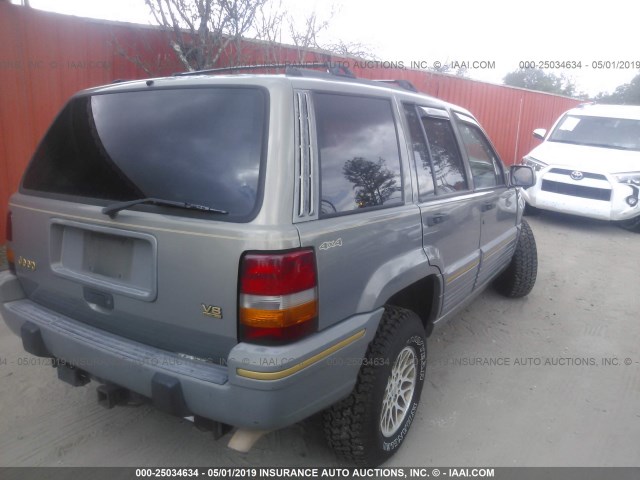 1J4GZ78Y9SC594607 - 1995 JEEP GRAND CHEROKEE LIMITED/ORVIS Champagne photo 4