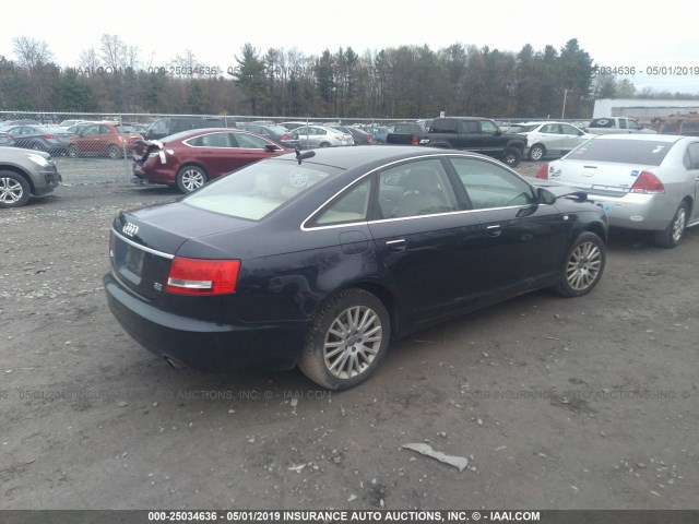 WAUDH74F66N161303 - 2006 AUDI A6 3.2 QUATTRO Dark Blue photo 4