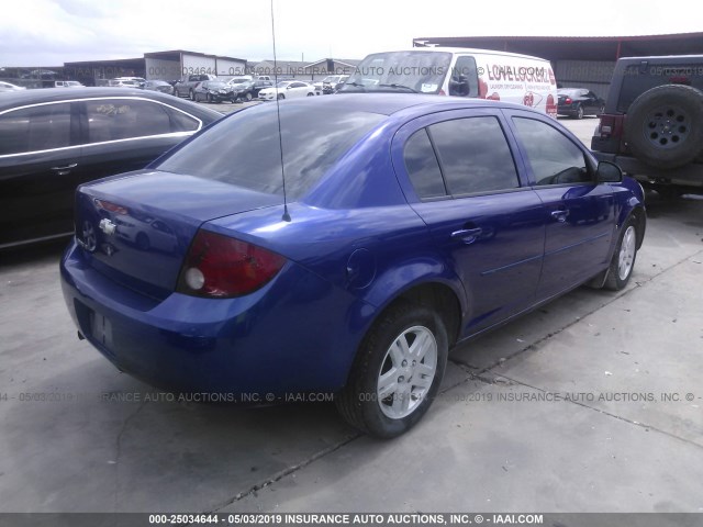 1G1AL55F467816689 - 2006 CHEVROLET COBALT LT BLUE photo 4