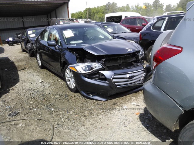 4S3BNAD69G3012722 - 2016 SUBARU LEGACY 2.5I PREMIUM GRAY photo 1