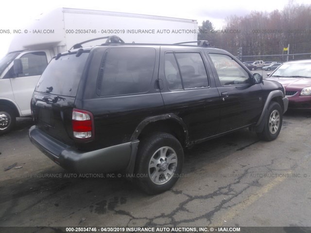 JN8AR07Y2XW384395 - 1999 NISSAN PATHFINDER LE/SE/XE BLACK photo 4