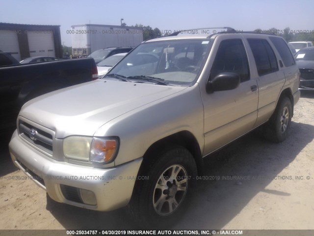 JN8DR07Y31W531389 - 2001 NISSAN PATHFINDER LE/SE/XE Champagne photo 2