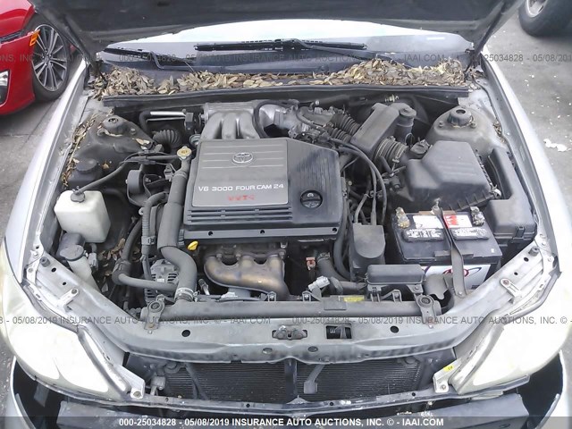 4T1BF28B22U237928 - 2002 TOYOTA AVALON XL/XLS ვერცხლისფერი ფოტო 10