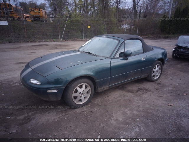 JM1NA3535T0701208 - 1996 MAZDA MX-5 MIATA GREEN photo 2