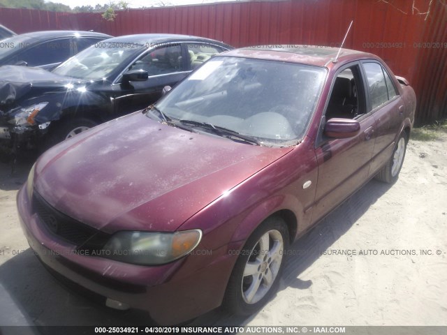 JM1BJ226131117569 - 2003 MAZDA PROTEGE DX/LX/ES RED photo 2