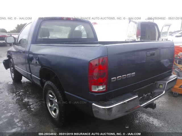 1D7HA16K84J213332 - 2004 DODGE RAM 1500 ST BLUE photo 3