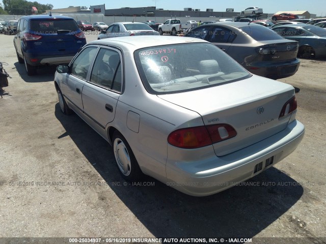 1NXBR12E9XZ181157 - 1999 TOYOTA COROLLA VE/CE/LE SILVER photo 3