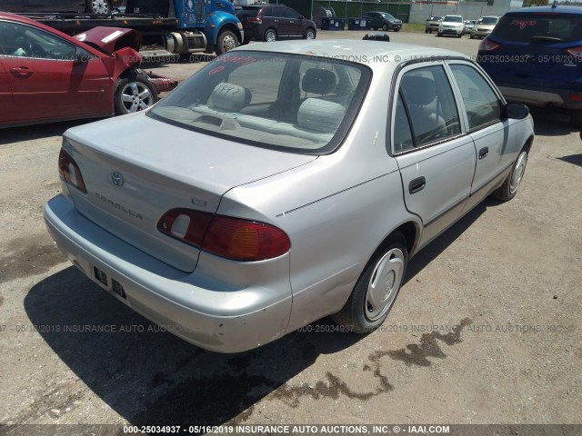 1NXBR12E9XZ181157 - 1999 TOYOTA COROLLA VE/CE/LE SILVER photo 4