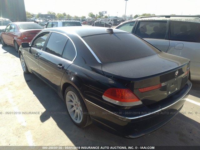 WBAGN63564DS53796 - 2004 BMW 745 LI BLACK photo 3