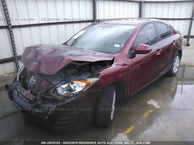 JM1BL1VF7B1450860 - 2011 MAZDA 3 I RED photo 2