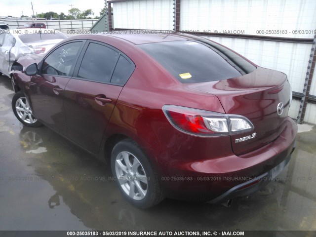 JM1BL1VF7B1450860 - 2011 MAZDA 3 I RED photo 3