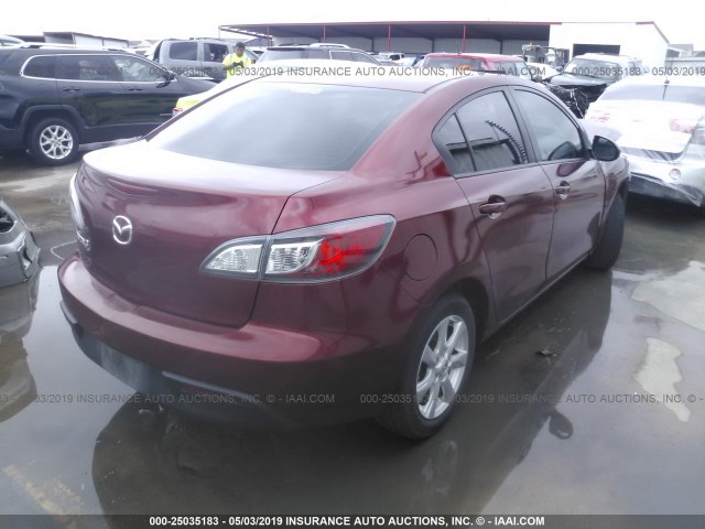 JM1BL1VF7B1450860 - 2011 MAZDA 3 I RED photo 4