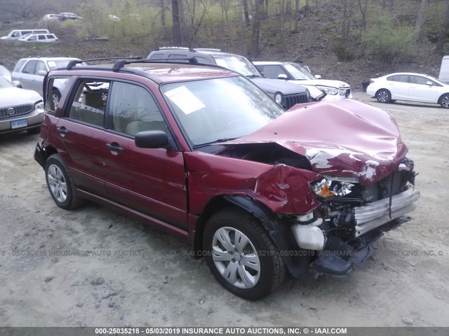 JF1SG63658H705743 - 2008 SUBARU FORESTER 2.5X RED photo 1