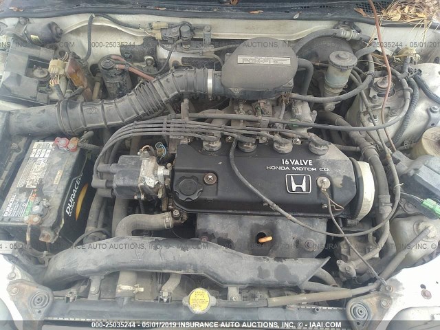 1HGED3559ML041135 - 1991 HONDA CIVIC LX WHITE photo 10