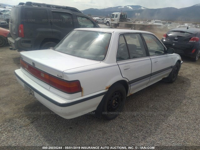 1HGED3559ML041135 - 1991 HONDA CIVIC LX WHITE photo 4