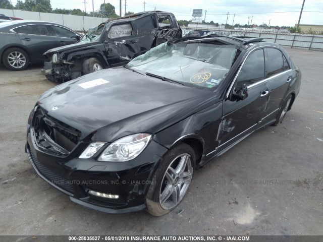 WDDHF5KB8DA710587 - 2013 MERCEDES-BENZ E 350 BLACK photo 2