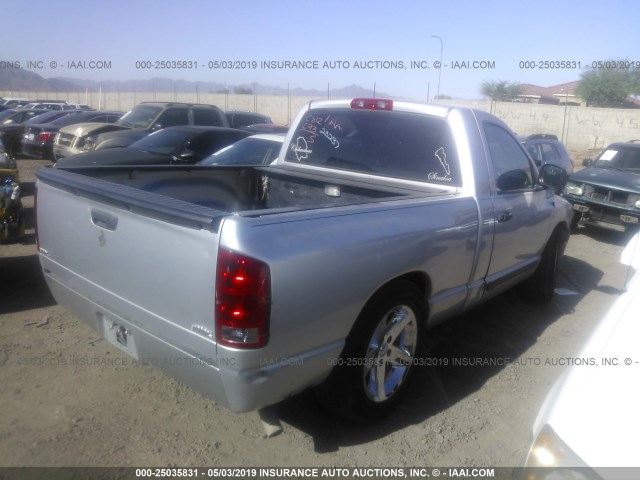 1D7HA16K26J232137 - 2006 DODGE RAM 1500 ST SILVER photo 4