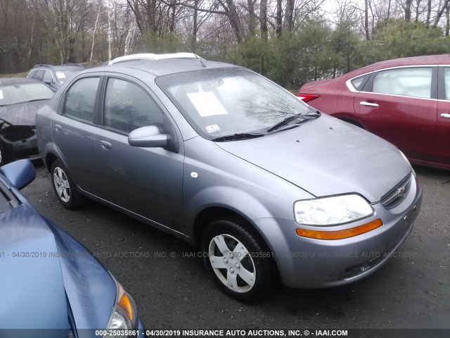 KL1TD56626B683365 - 2006 CHEVROLET AVEO LS GRAY photo 1