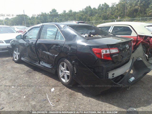 4T1BF1FK9CU016289 - 2012 TOYOTA CAMRY SE/LE/XLE BLACK photo 3