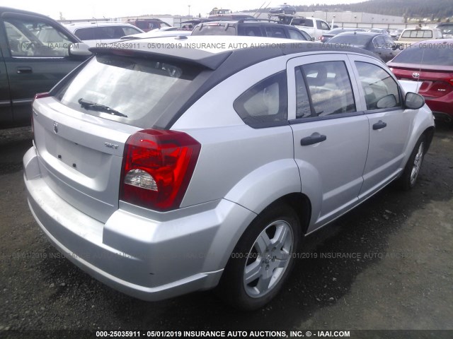 1B3HB48B18D583548 - 2008 DODGE CALIBER SXT SILVER photo 4