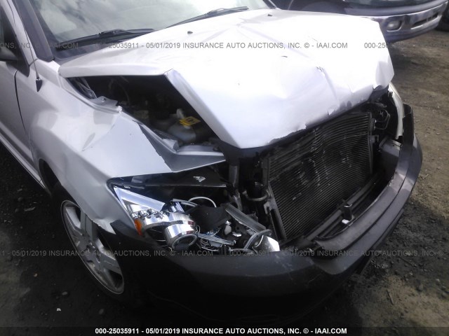 1B3HB48B18D583548 - 2008 DODGE CALIBER SXT SILVER photo 6