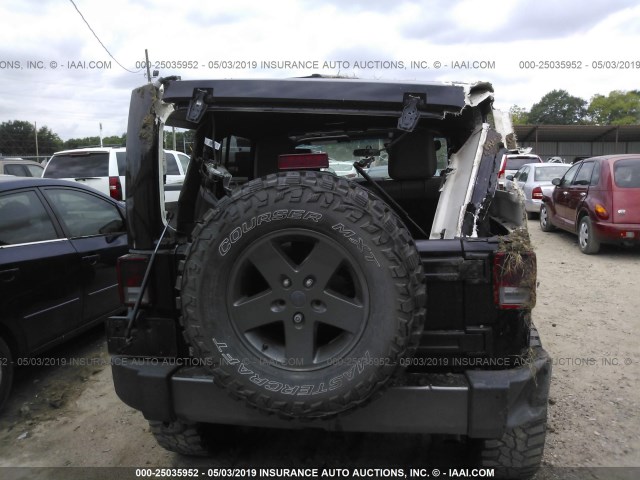 1J4HA3H13BL625714 - 2011 JEEP WRANGLER UNLIMITE SPORT BLACK photo 6