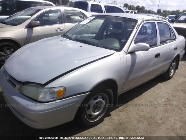 1NXBR12E5YZ384239 - 2000 TOYOTA COROLLA VE/CE/LE SILVER photo 2